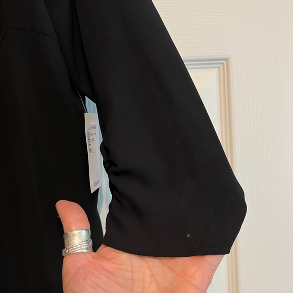 Kismet Black Blazer Style Blouse - Picture 3 of 6